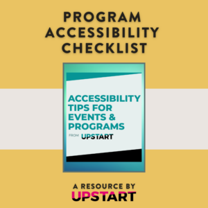 upstart accessibility checklist